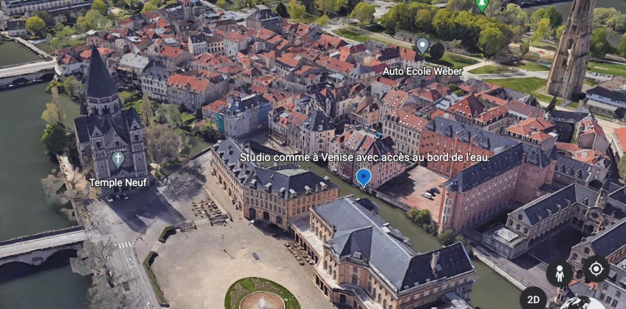 Romantique "Comme A Venise" Au Bord De L'Eau Avec Parking Metz Exterior foto